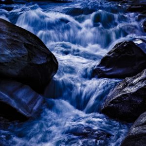 Gangotri Waterfall - Photography Artwork of Waterfall in Museum-Quality Limited Edition Pigment Prints on Canvas and Matte Paper by Minhajul Haque